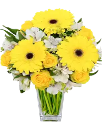 Bouquet di gerbere e rose