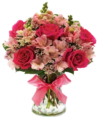 Bouquet toni del rosa